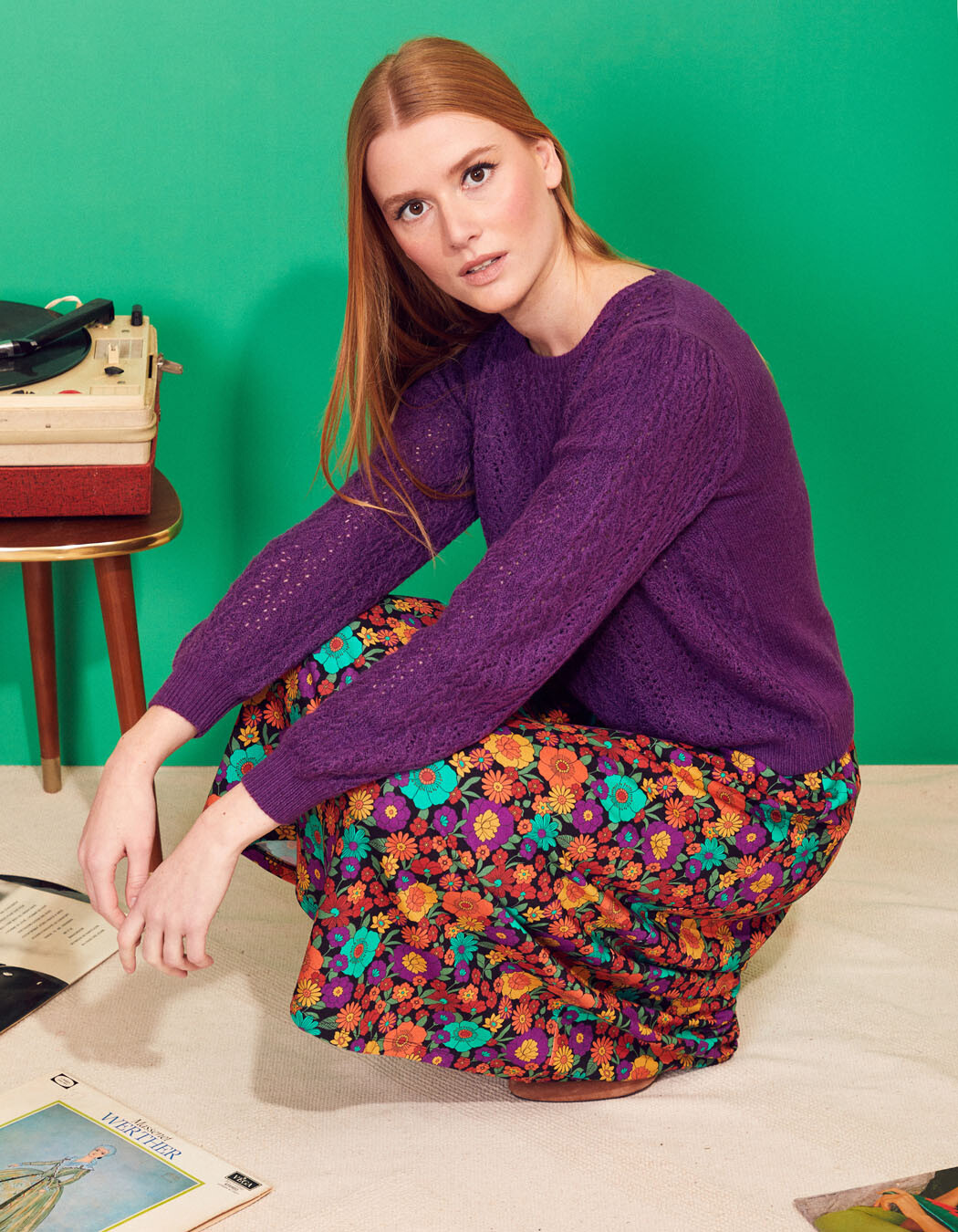 Plain knitted jumper femme Princesse Nomade