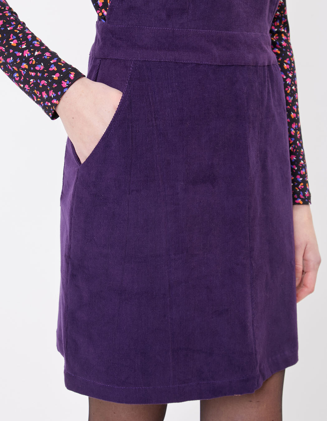 Short velvet overalls dress femme Princesse Nomade