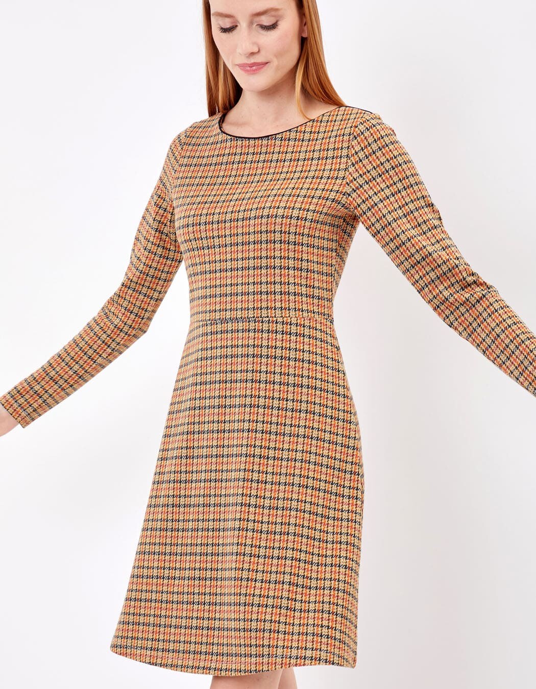 Long-sleeved jacquard knit dress femme Princesse Nomade