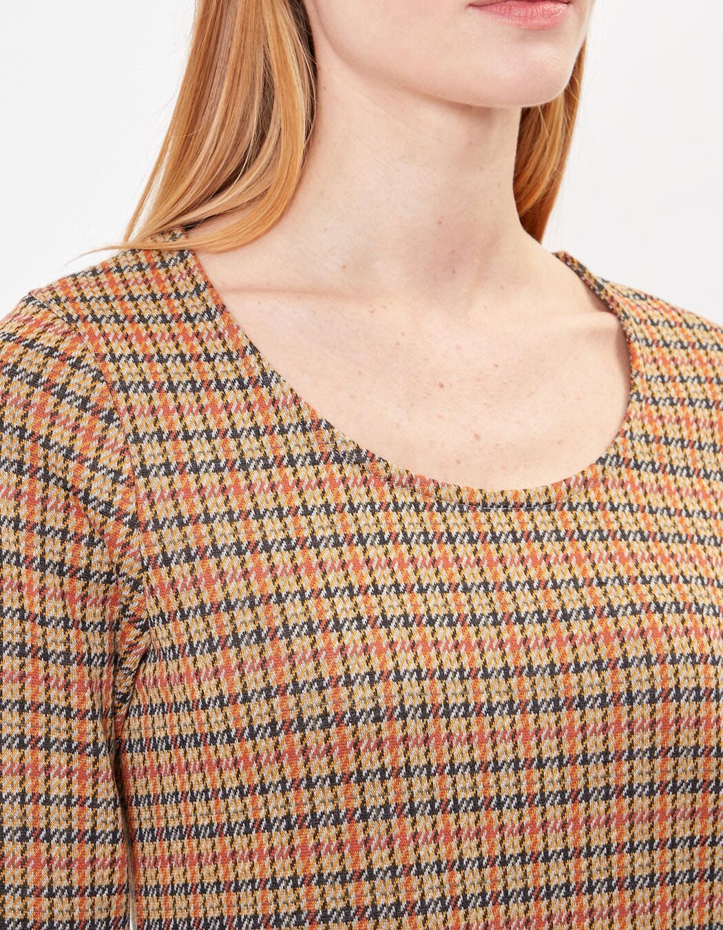 Jacquard knit straight dress with pockets femme Princesse Nomade