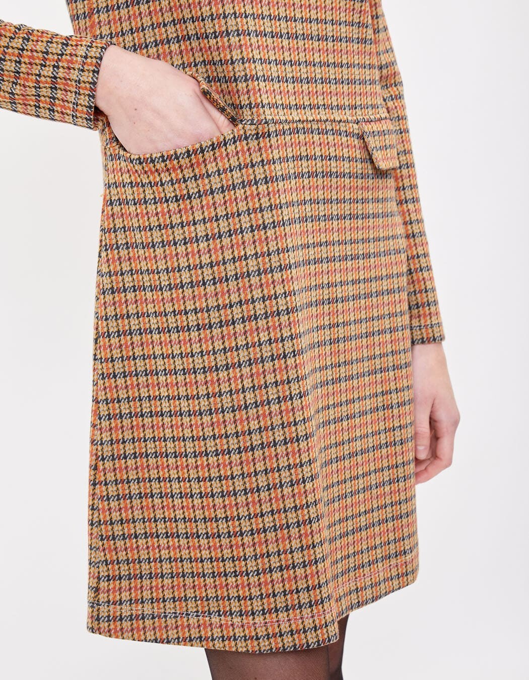 Jacquard knit straight dress with pockets femme Princesse Nomade