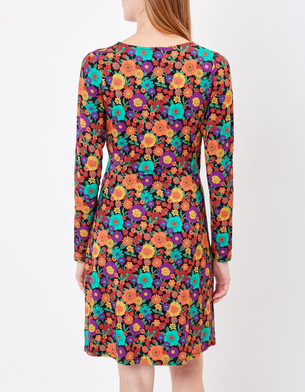 Fitted short dress in Ecovero jersey knit femme Princesse Nomade