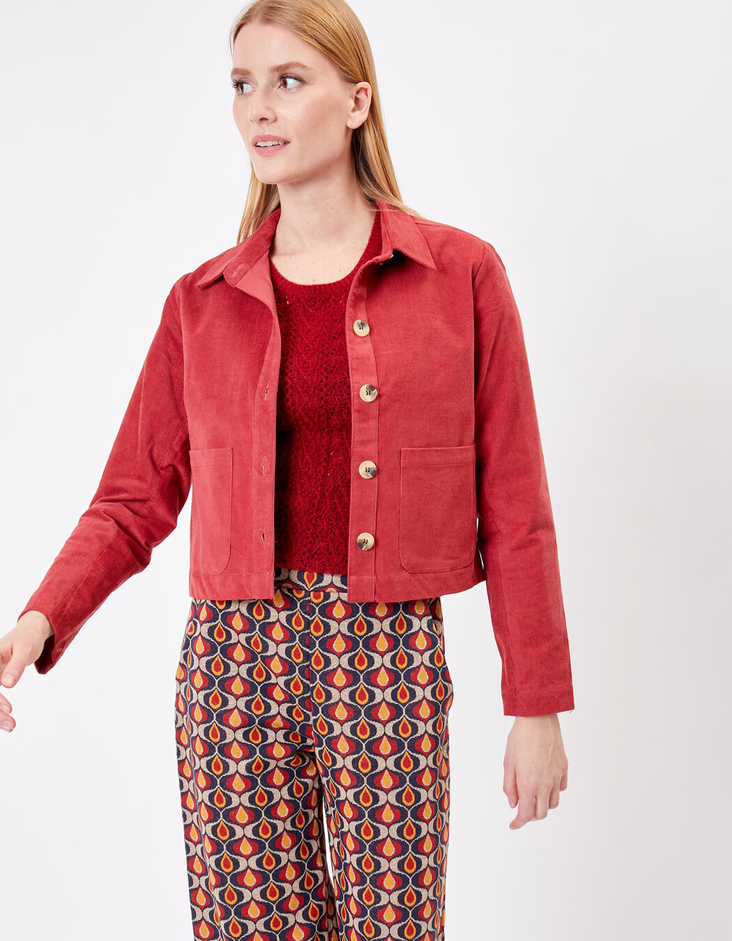 Short corduroy jacket femme Princesse Nomade