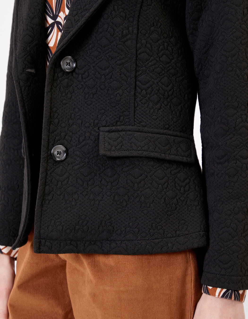 Jacquard knit suit jacket femme Princesse Nomade