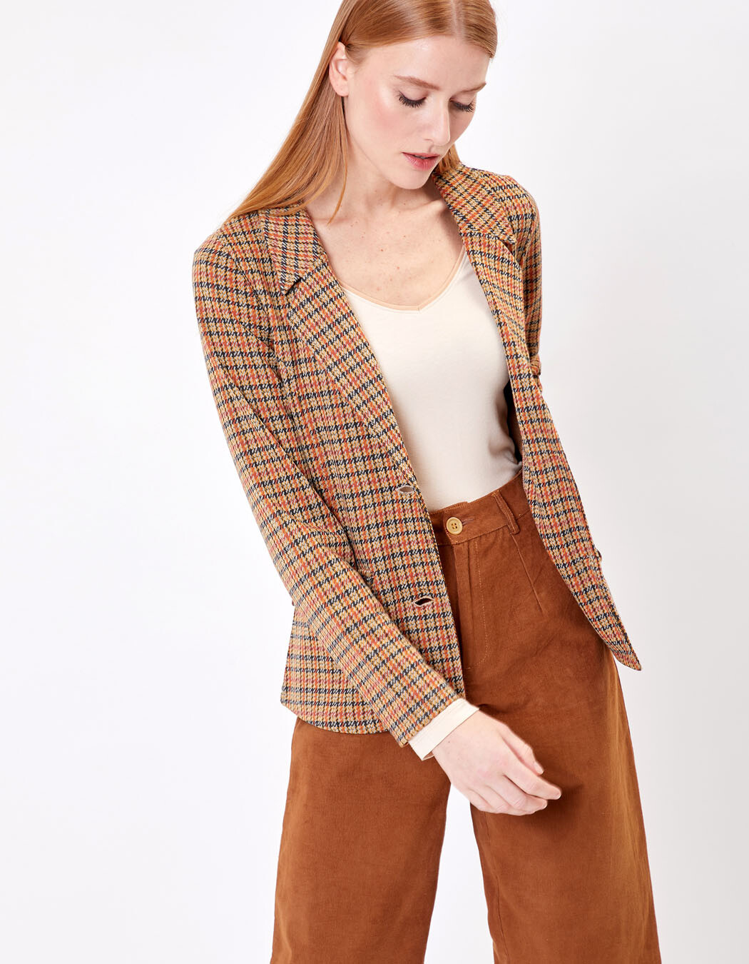 Jacquard knit suit jacket femme Princesse Nomade