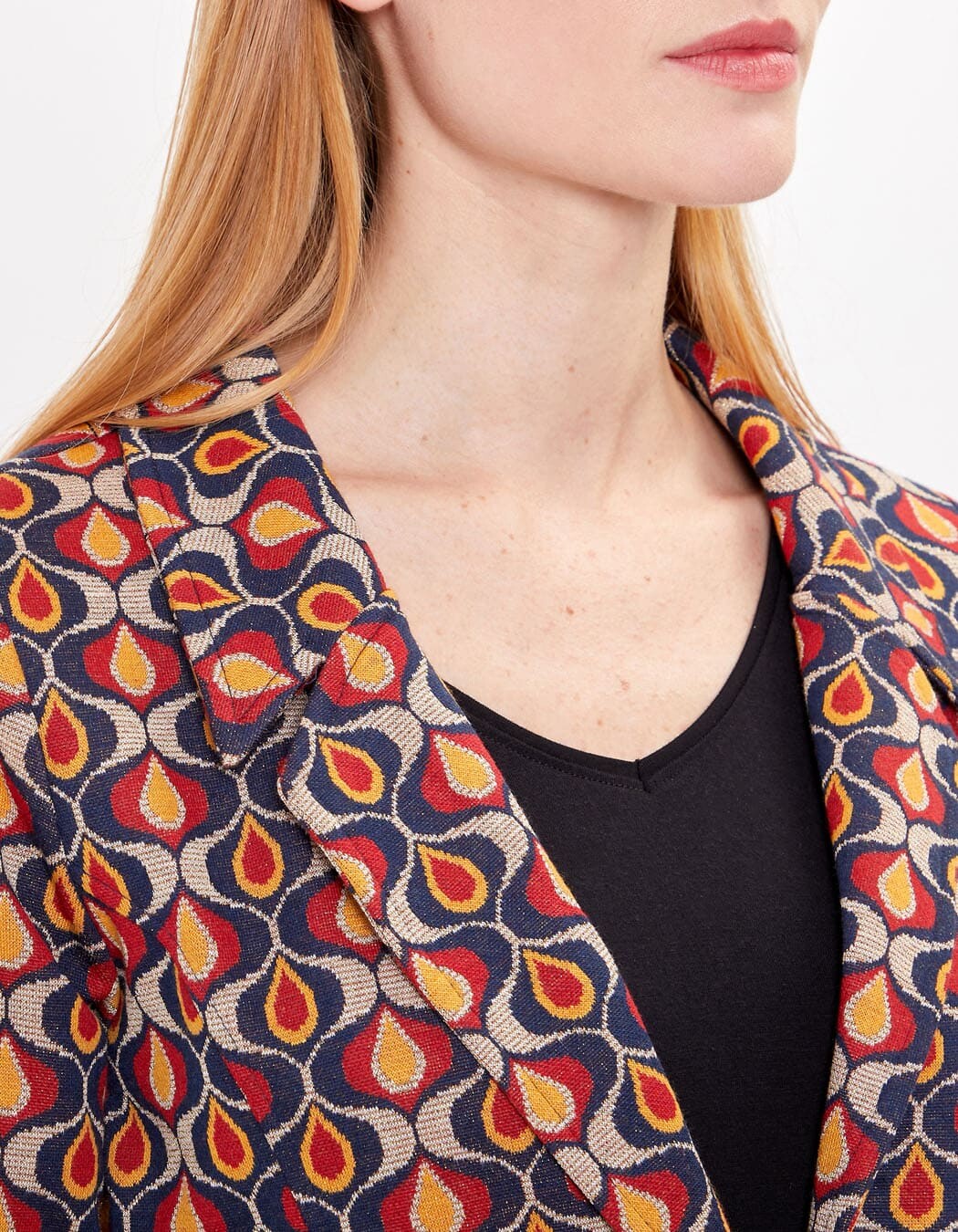 Jacquard knit suit jacket femme Princesse Nomade