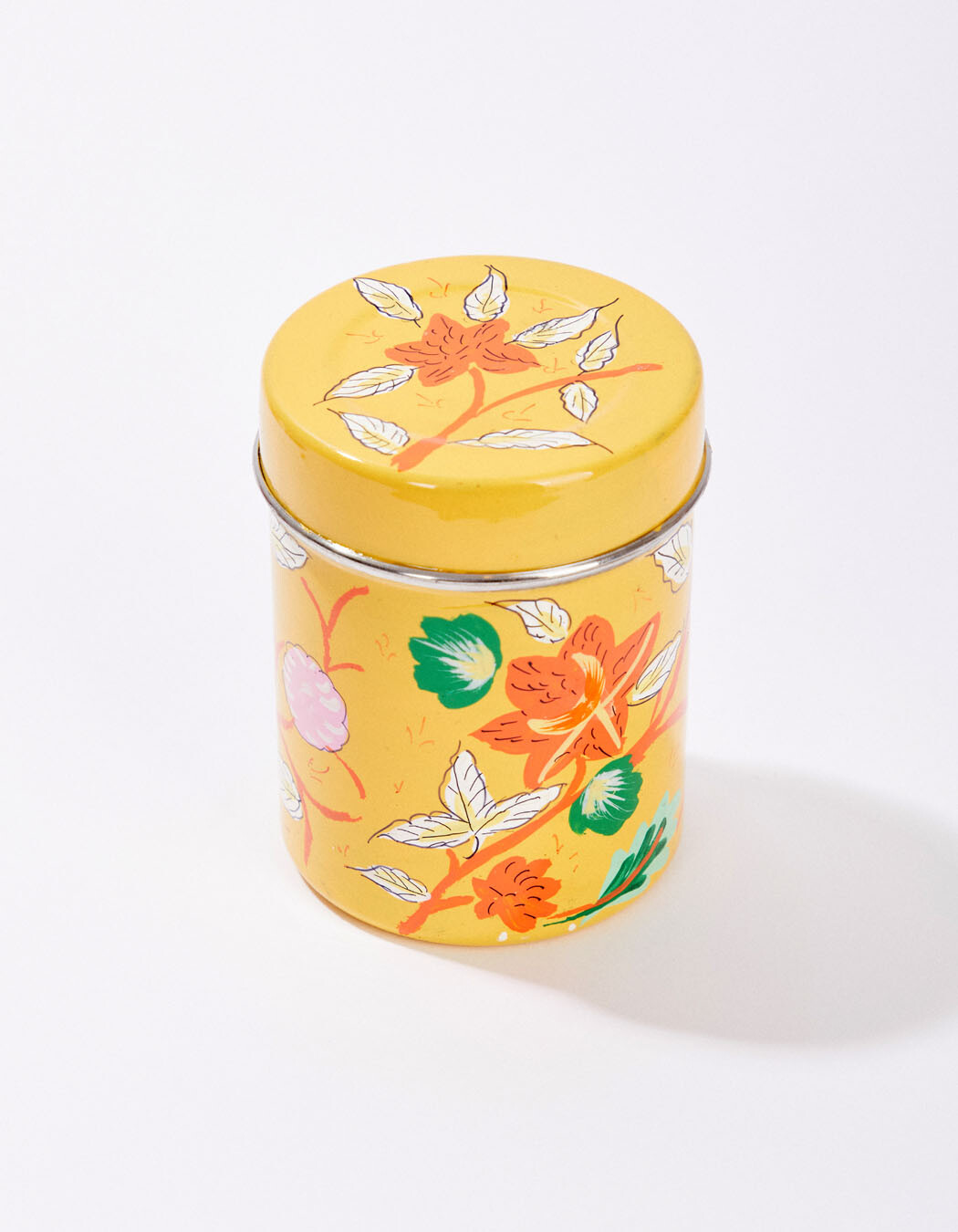 Hand-painted enamel tea caddy femme La Fianc&eacute;e