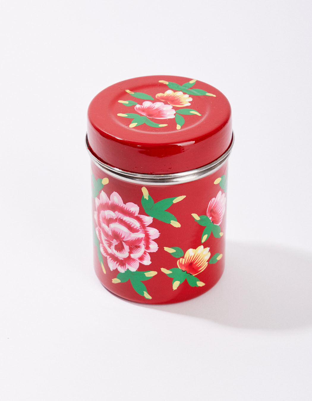 Hand-painted enamel tea caddy femme La Fianc&eacute;e