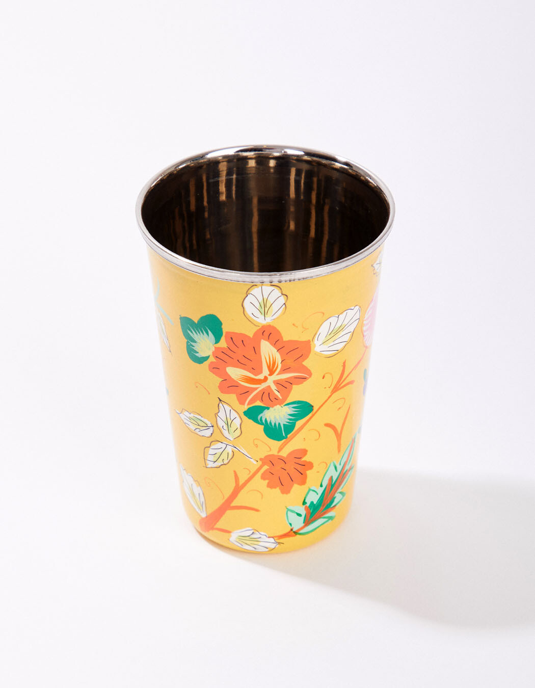 Hand-painted enamel pencil pot femme La Fiancée