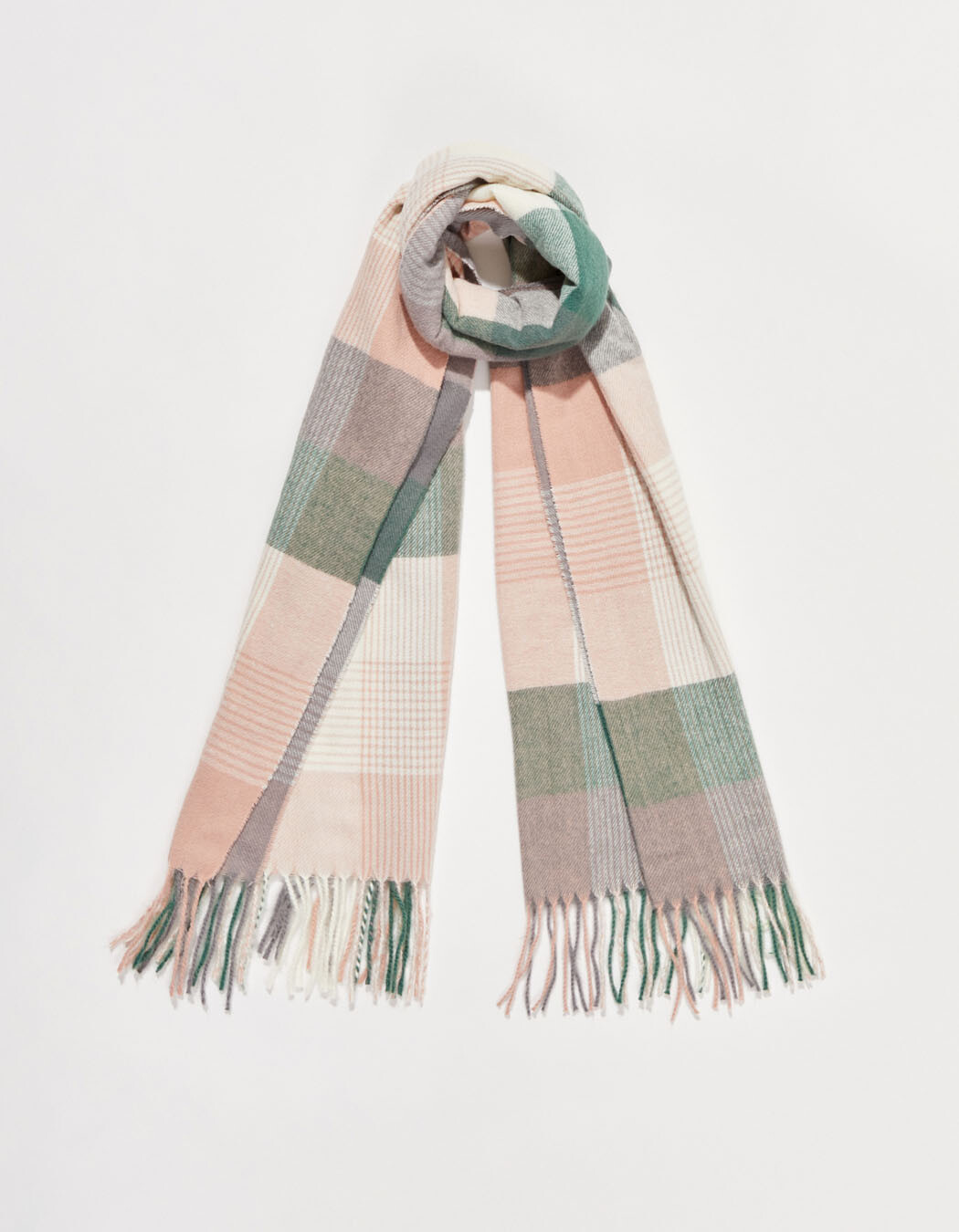 Rectangular Checked Scarf femme La Fiancée