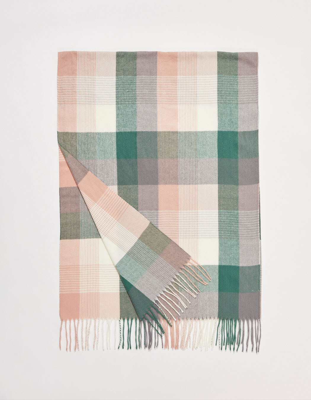Rectangular Checked Scarf femme La Fiancée