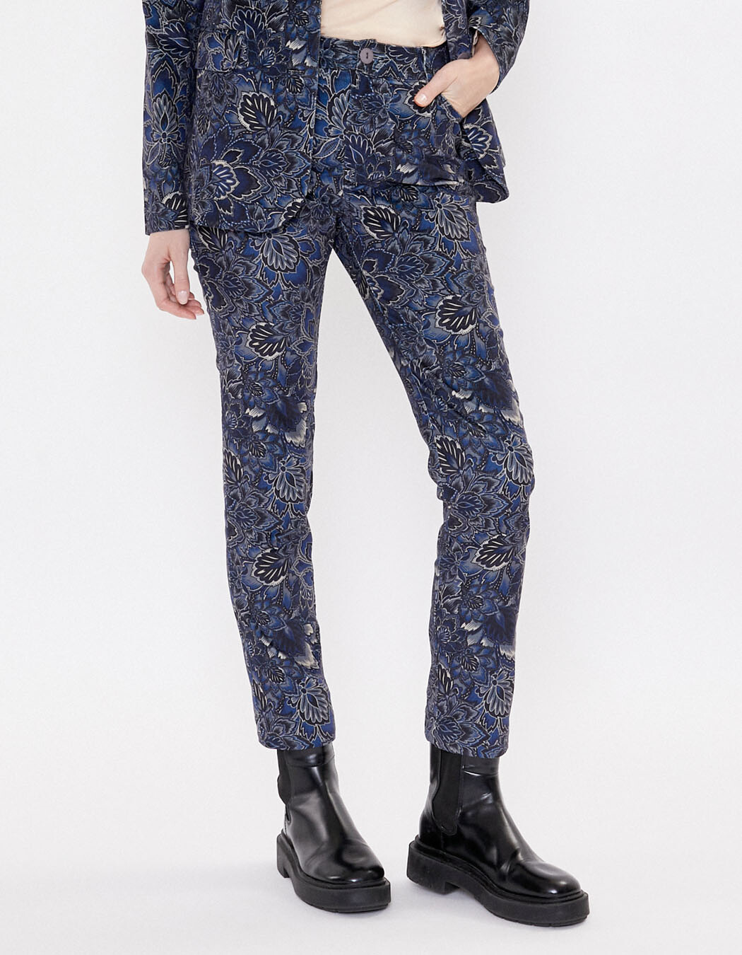 Stretch straight-leg trousers femme La Fiancée
