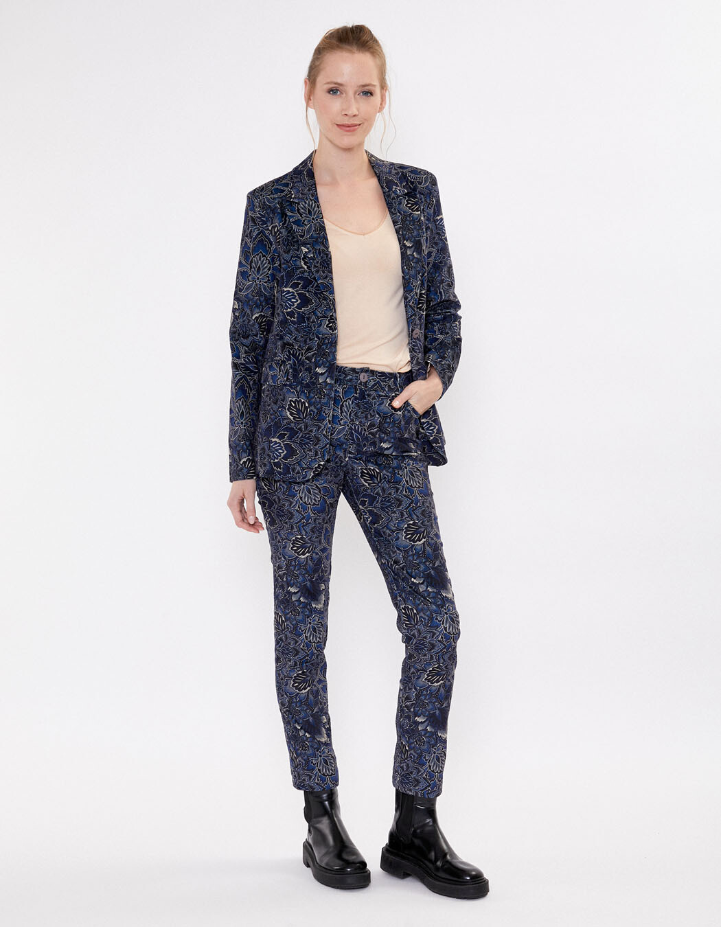 Stretch straight-leg trousers femme La Fiancée