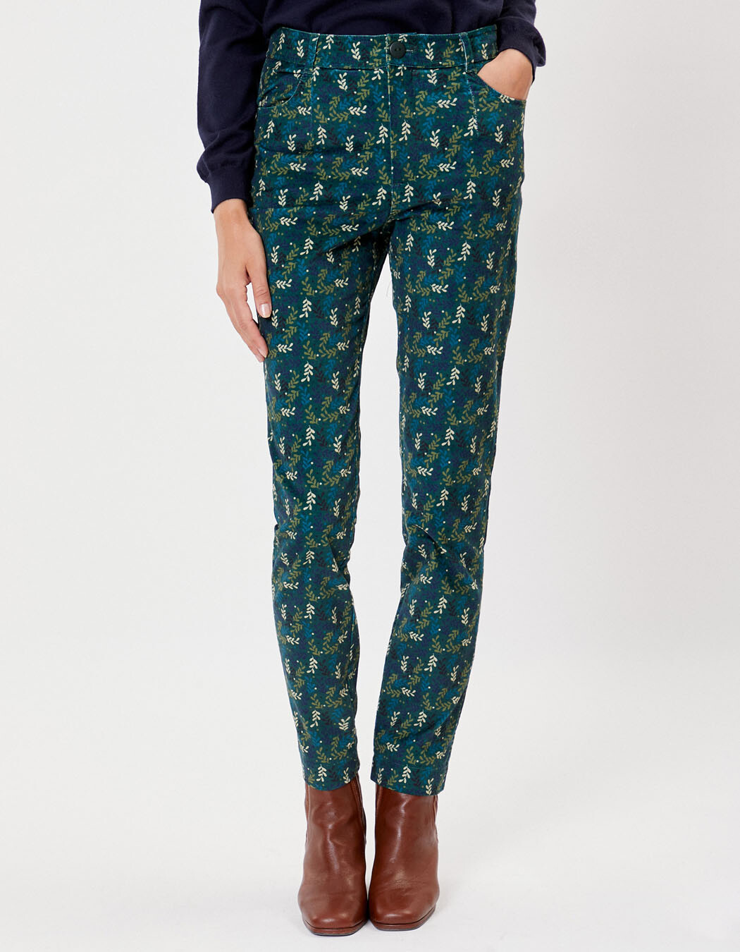 Stretch straight-leg trousers femme La Fiancée