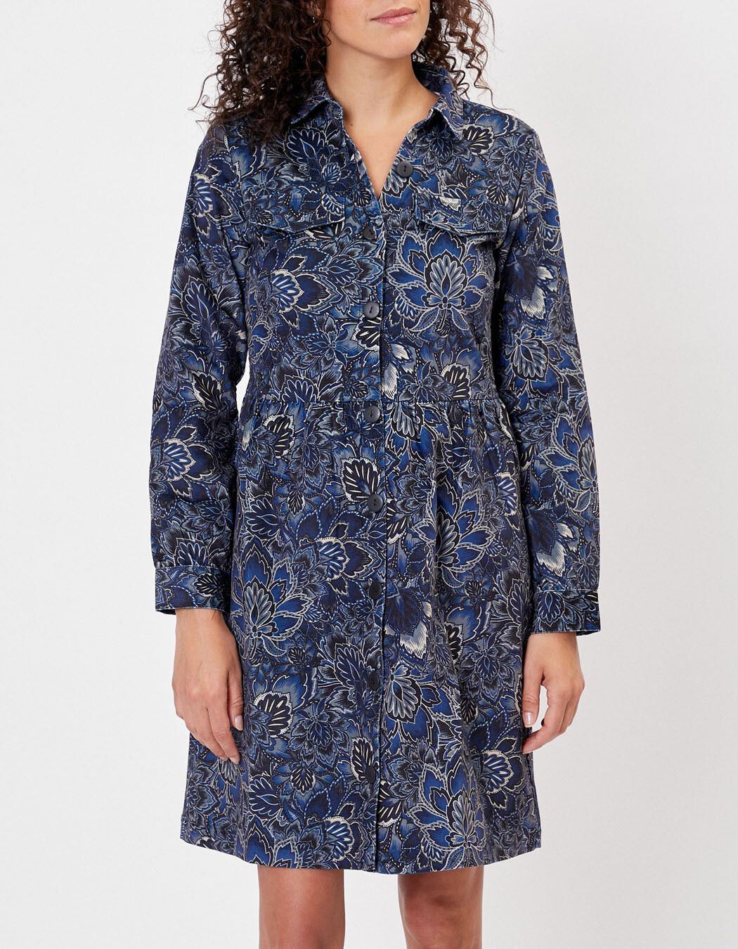 Printed velvet blouse dress femme La Fiancée