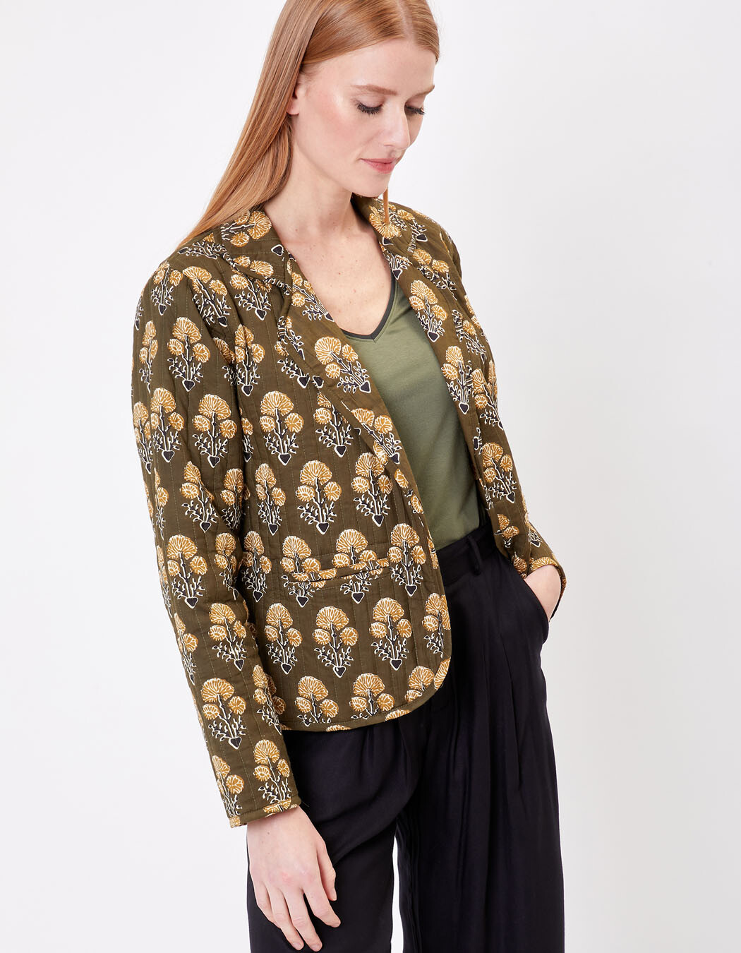 Quilted Suit Jacket femme La Fiancée