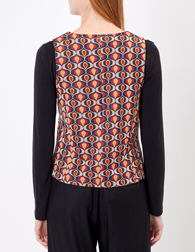 Retro knitted cardigan femme Princesse Nomade