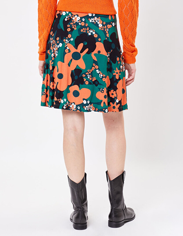 Ecovero retro jersey trapeze skirt femme Princesse Nomade