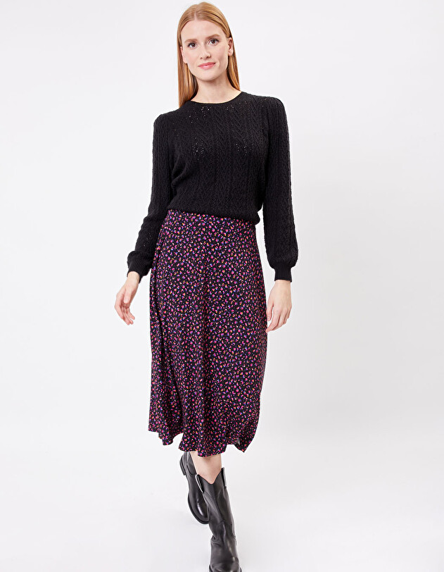 Ecovero jersey midi skirt femme Princesse Nomade