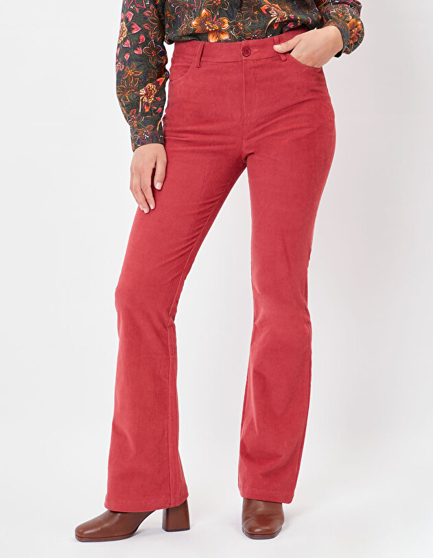 70s flare cut corduroy trousers femme Princesse Nomade