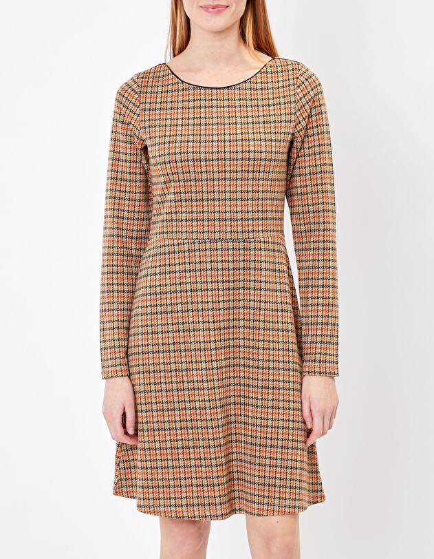 Long-sleeved jacquard knit dress femme Princesse Nomade