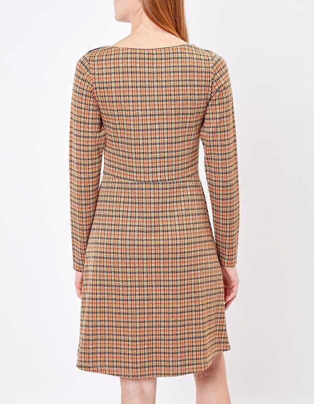 Long-sleeved jacquard knit dress femme Princesse Nomade