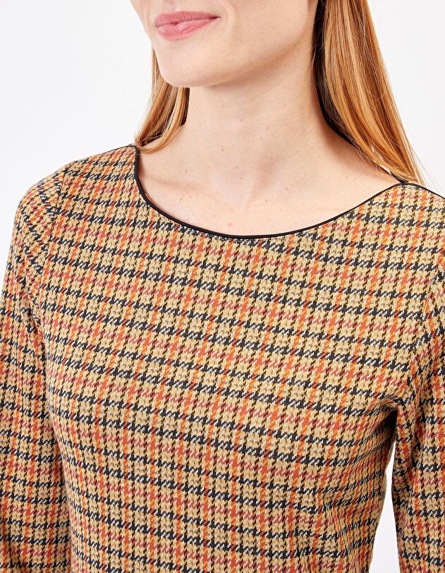Long-sleeved jacquard knit dress femme Princesse Nomade