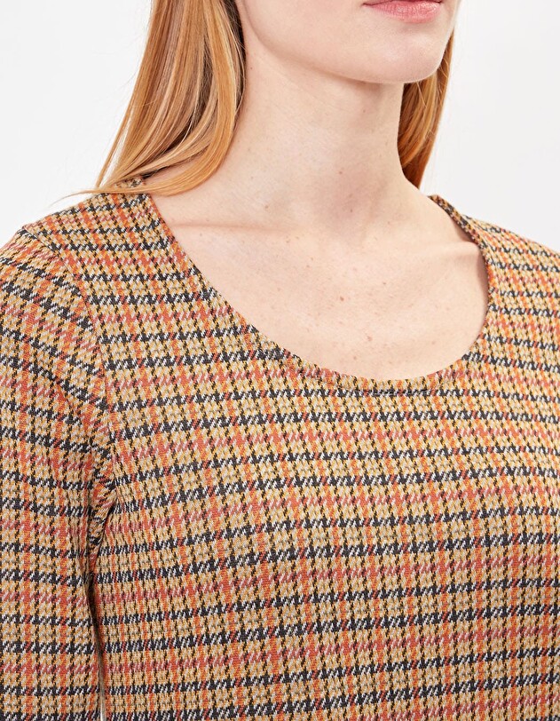 Jacquard knit straight dress with pockets femme Princesse Nomade