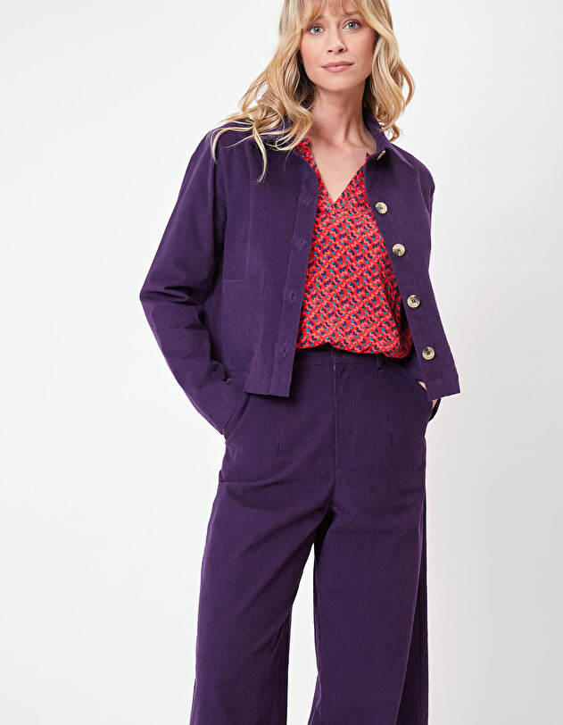 Short corduroy jacket femme Princesse Nomade