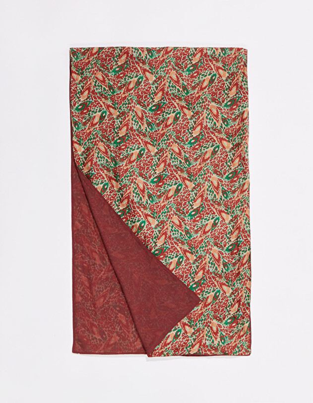 Lined silk scarf femme La Fianc&eacute;e