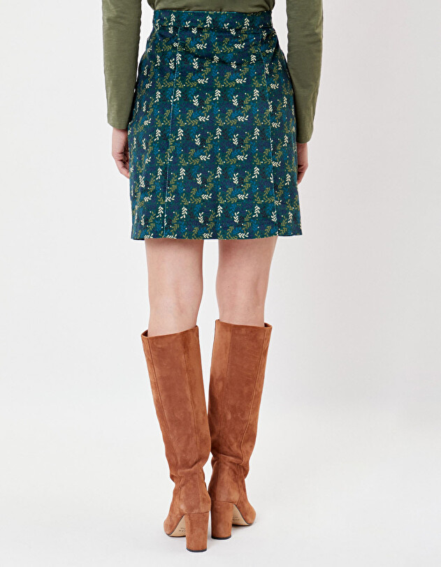 Flared cotton skirt femme La Fianc&eacute;e