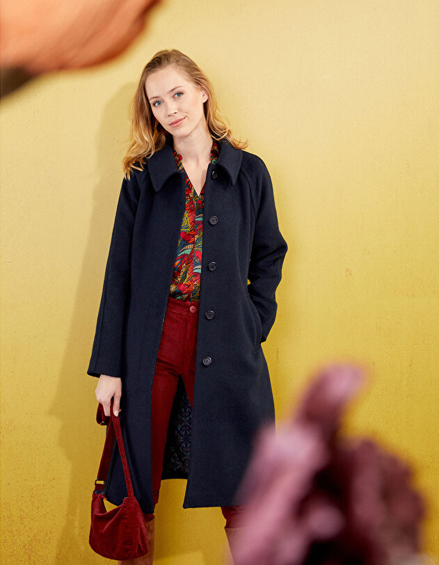 Womens long woo femme La Fianc&eacute;e