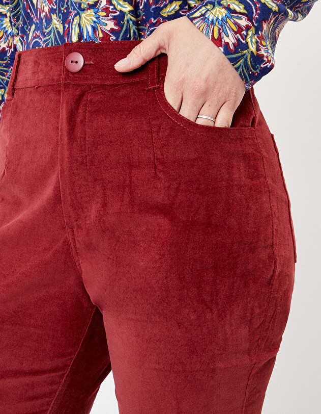 Stretch straight-leg trousers femme La Fianc&eacute;e