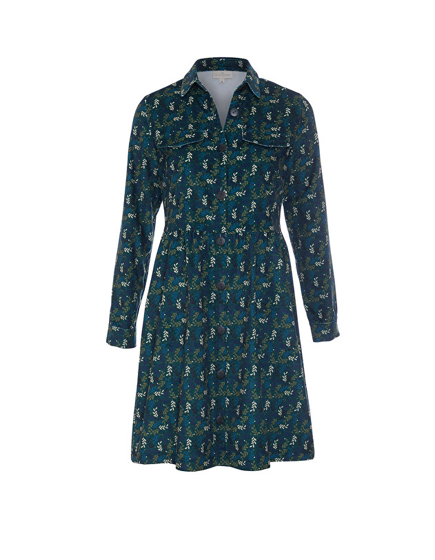 Printed velvet blouse dress femme La Fianc&eacute;e
