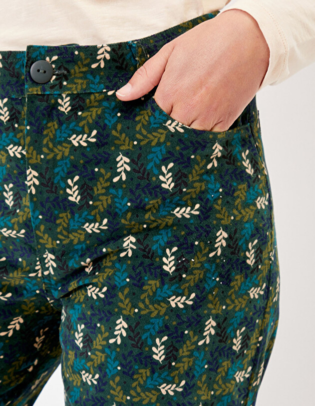 Wide-leg corduroy trousers femme La Fianc&eacute;e