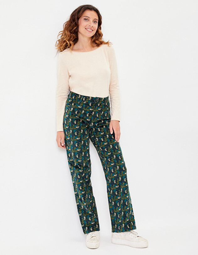 Wide-leg corduroy trousers femme La Fianc&eacute;e