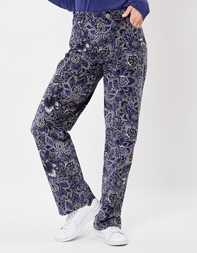 Wide-leg corduroy trousers femme La Fianc&eacute;e