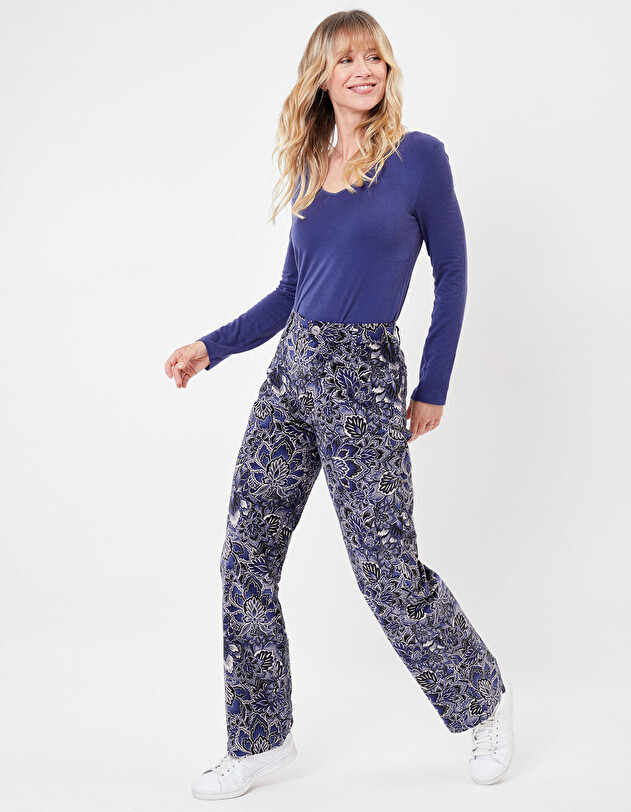 Wide-leg corduroy trousers femme La Fianc&eacute;e