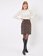 Short corduroy print skirt femme Princesse Nomade