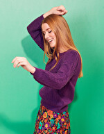 Plain knitted jumper femme Princesse Nomade