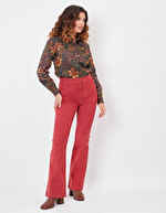 70's flare cut corduroy trousers femme Princesse Nomade