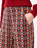 Wide-leg retro knitted trousers femme Princesse Nomade