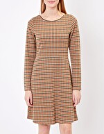 Long-sleeved jacquard knit dress femme Princesse Nomade
