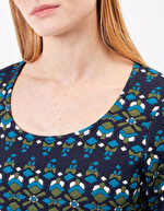 Jacquard knit straight dress with pockets femme Princesse Nomade