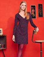 Fitted short dress in Ecovero jersey knit femme Princesse Nomade