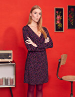Fitted short dress in Ecovero jersey knit femme Princesse Nomade