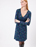 Fitted short dress in Ecovero jersey knit femme Princesse Nomade