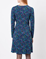 Fitted short dress in Ecovero jersey knit femme Princesse Nomade