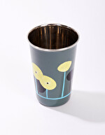 Hand-painted enamel pencil pot femme La Fiancée