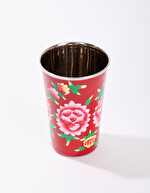 Hand-painted enamel pencil pot femme La Fiancée